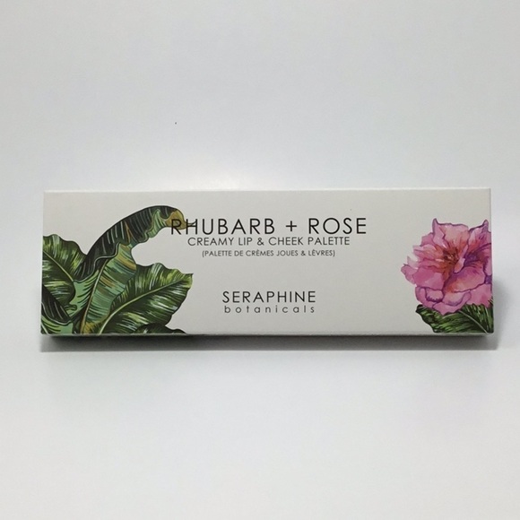 Seraphine Botanicals Rhubarb + Rose - Creamy Lip & Cheek Palette.. - Picture 3 of 5